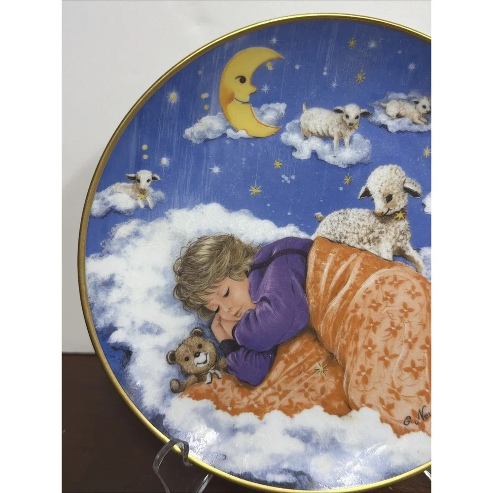 Kaiser W Germany Sleep Baby Sleep #22-K4-22.1 collector F-90 plate 1985‎